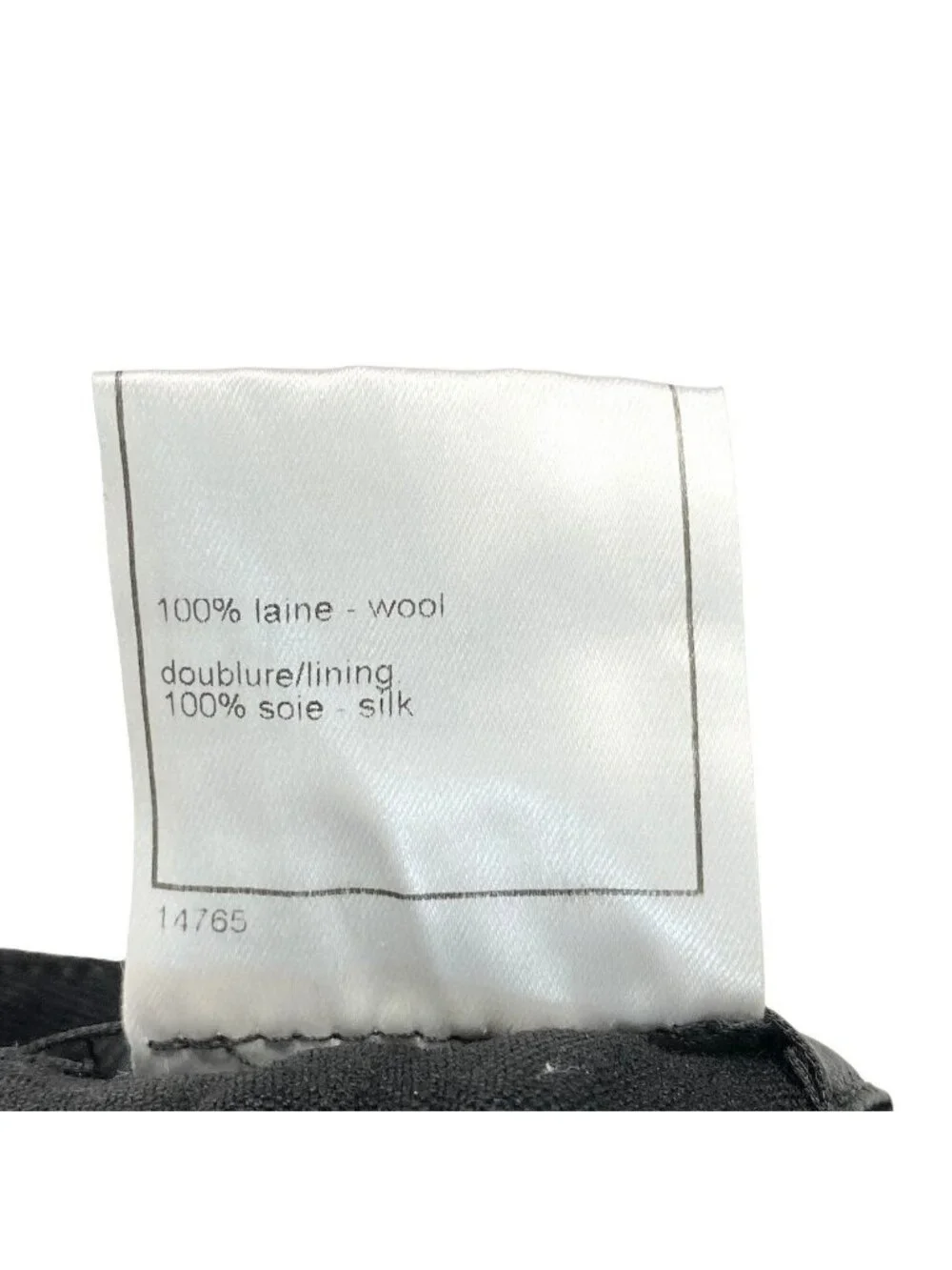 Chanel Trousers Pants Bottom 34 Black Wool